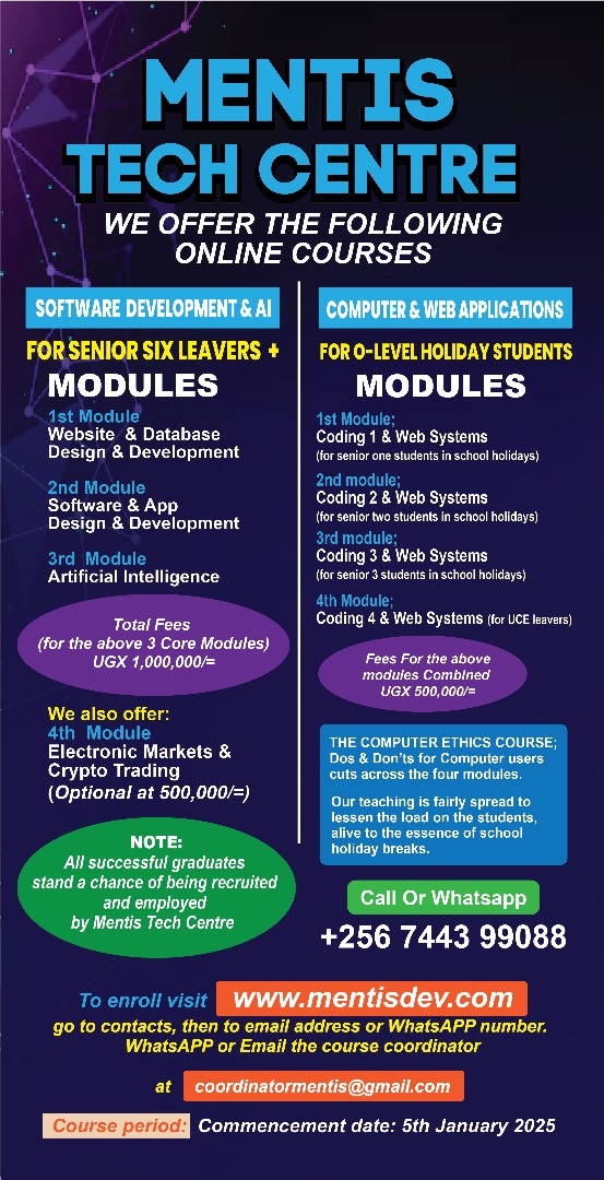 Mentis Tech Course Poster